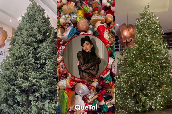 Kylie Jenner es criticada por poner un gigante árbol natural de Navidad en casa
